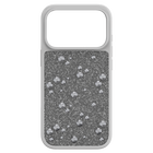 swarovski high smartphone case  flat back crystals  iphone  17 pro  silver tone