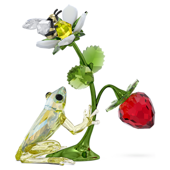 swarovski idyllia frog bee and strawberry