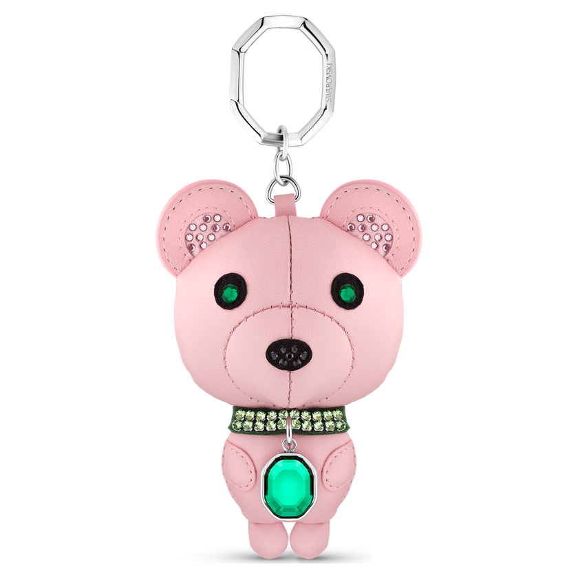 swarovski icons key ring  bear  multicolored  stainless steel