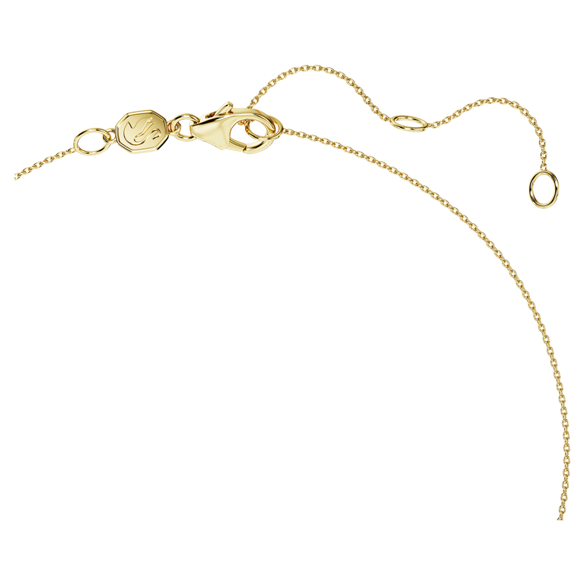 swarovski eternity solitaire pendant  lab grown diamonds 1 ct tw  round shape  18k yellow gold
