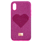 Crystalgram Heart Smartphone Case with Bumper, iPhone® X/XS, Pink