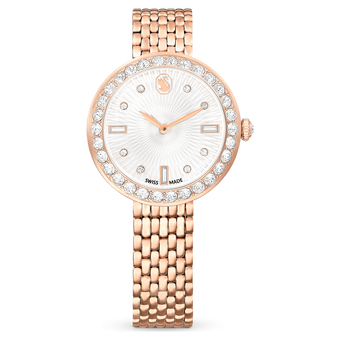 swarovski certa watch swiss made metal bracelet rose gold tone rose gold tone finish