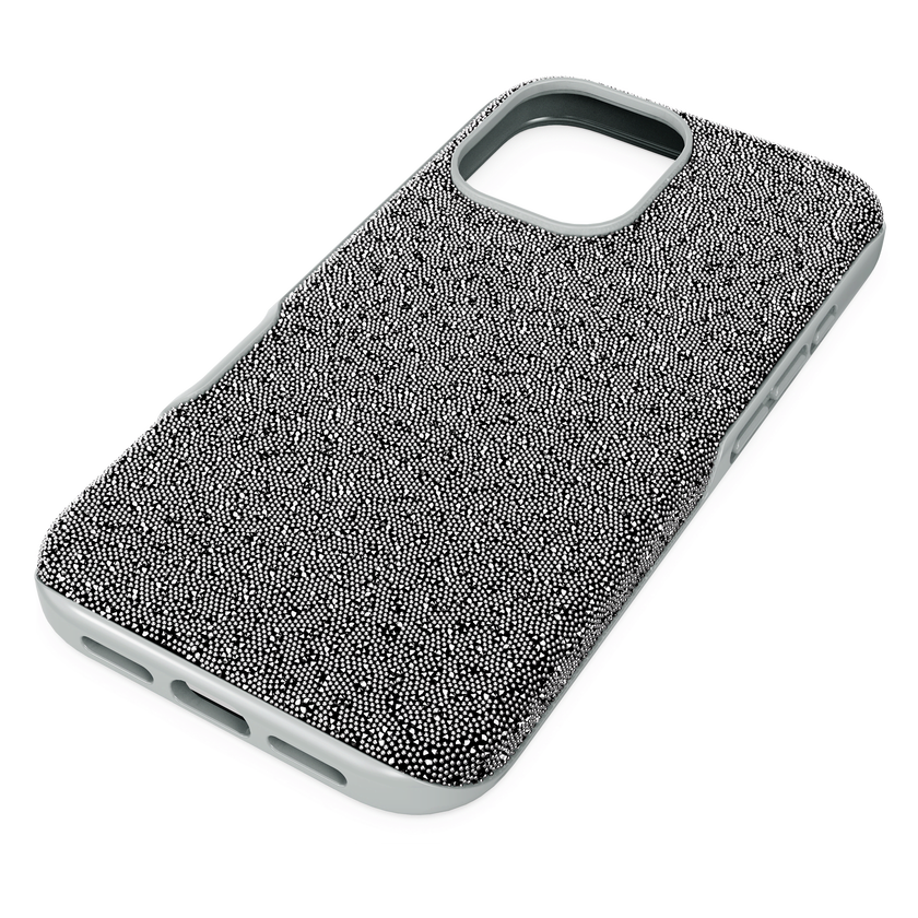 swarovski high smartphone case  iphone  16  silver tone