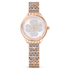 swarovski attract watch  swiss made  clover  crystal bracelet  rose gold tone  rose gold tone finish