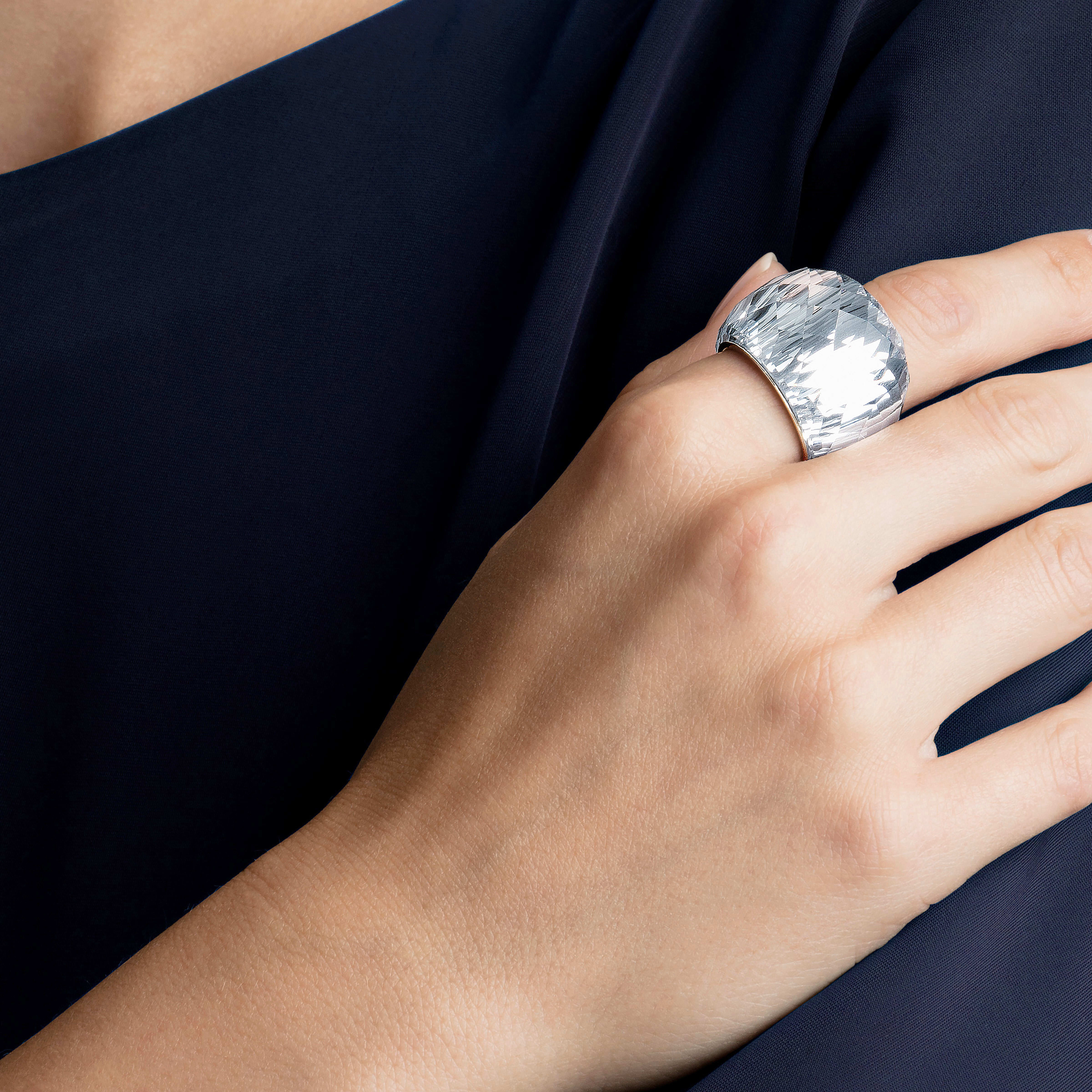 Buy Swarovski Nirvana Ring White Stainless Steel
