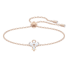 Magic Angel Bracelet, White, Rose-gold tone plated