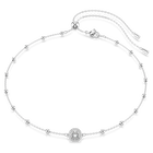 swarovski una angelic pendant round cut double sided motifs white rhodium plated