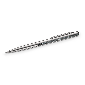 swarovski crystal shimmer ballpoint pen  silver tone  chromed plated