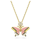 swarovski idyllia pendant butterfly multicolored gold tone plated