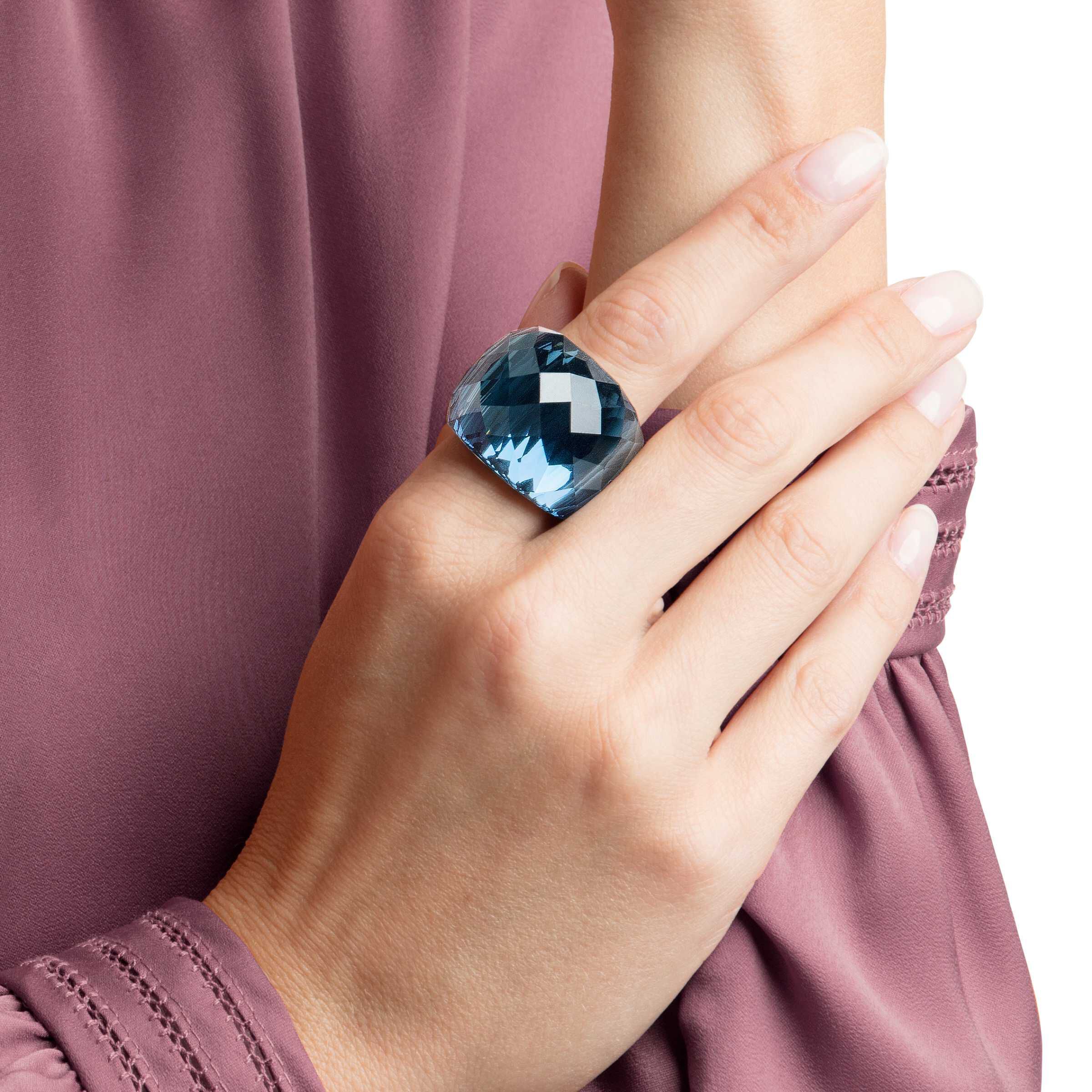 Buy Swarovski Nirvana ring Blue Stainless steel