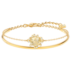 Olive Bangle, Multi-colored, Gold plating