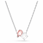 swarovski attract soul necklace pink rhodium plated