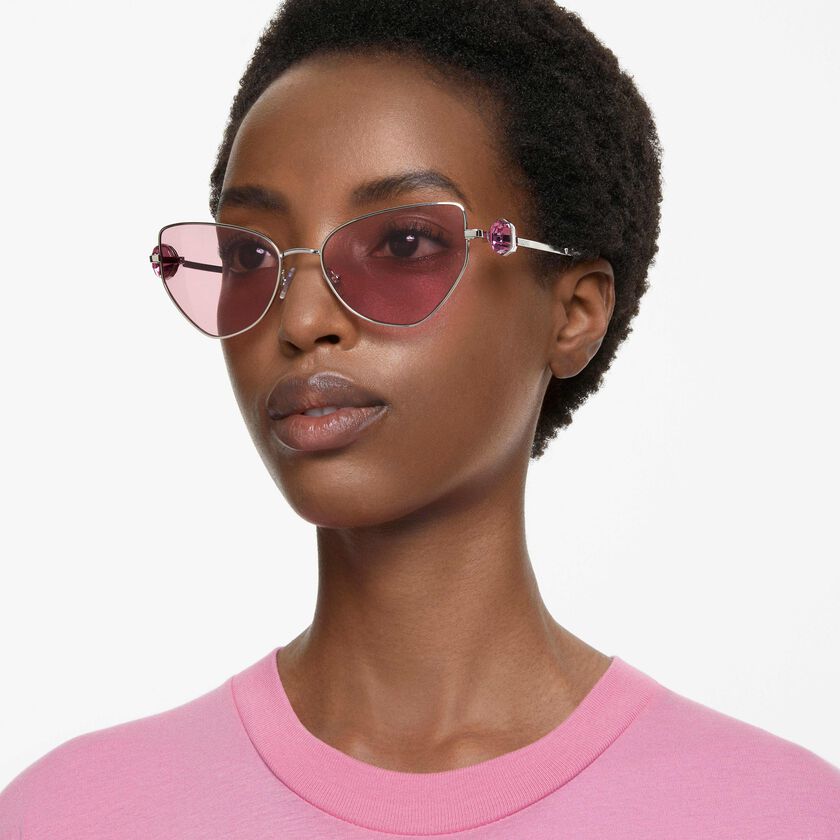 swarovski sunglasses  cat eye shape  sk7003el  pink