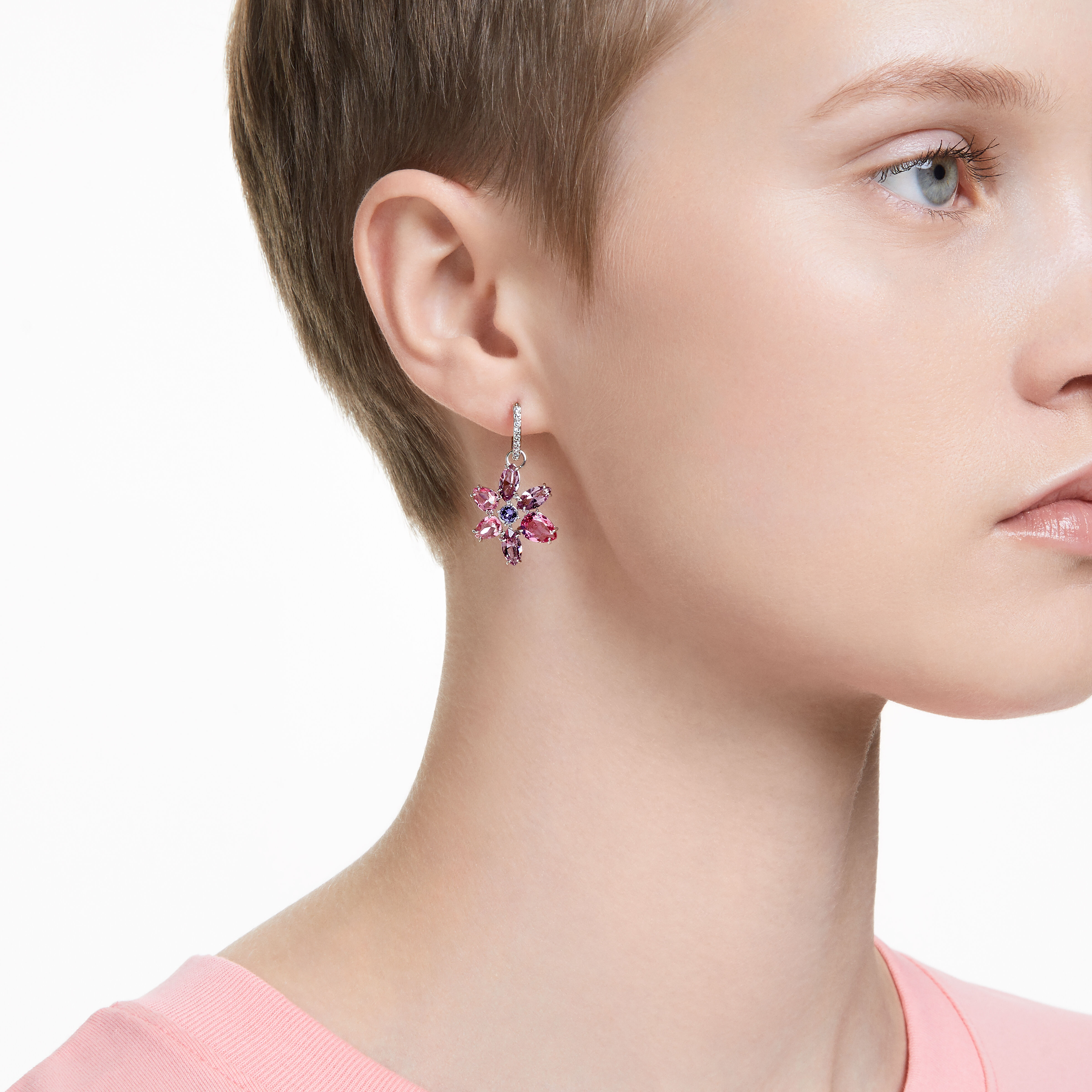 Rhodium discount plated earrings
