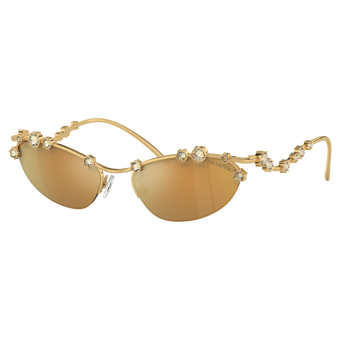 swarovski sunglasses  cat eye shape  sku001  gold tone