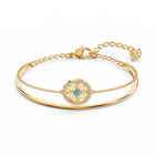 Buy Swarovski Swarovski Symbolic Mandala Bangle Green Gold tone
