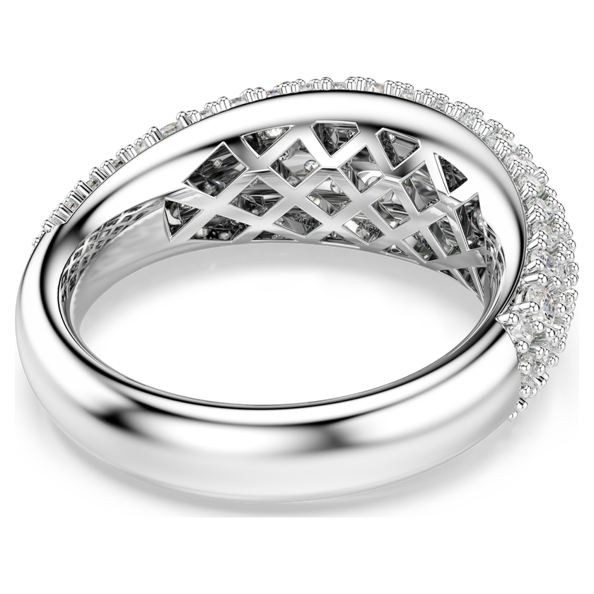 swarovski sublima ring  white  rhodium plated