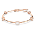 swarovski constella bangle round cut white rose gold tone plated