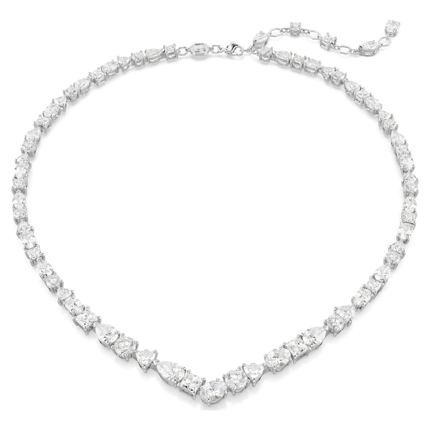 swarovski mesmera set  mixed cuts  white  rhodium plated