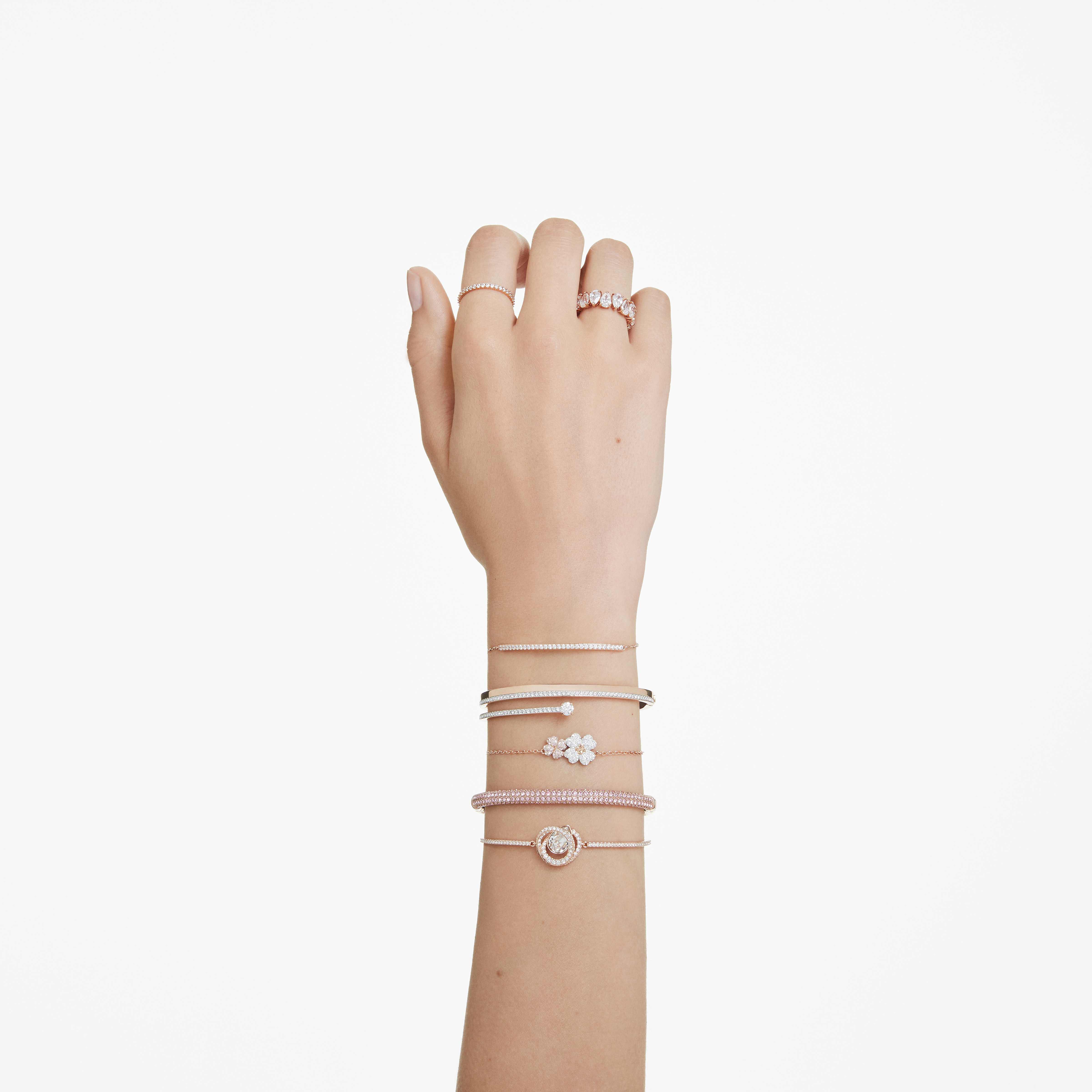 Buy Swarovski Latisha bracelet, Flower, Multicolored, Rose