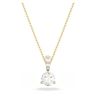 swarovski solitaire pendant white gold tone plated