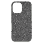 swarovski high smartphone case iphone 16 silver tone