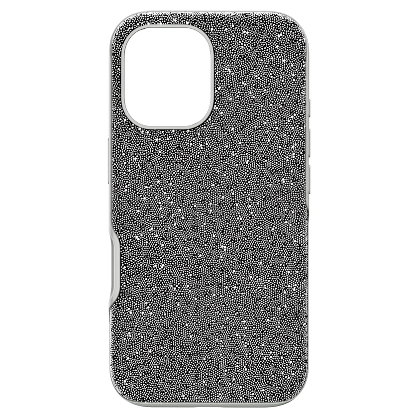 swarovski high smartphone case  iphone  16  silver tone