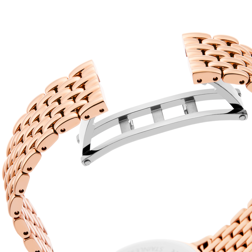 swarovski imber watch  swiss made  metal bracelet  rose gold tone  rose gold tone finish