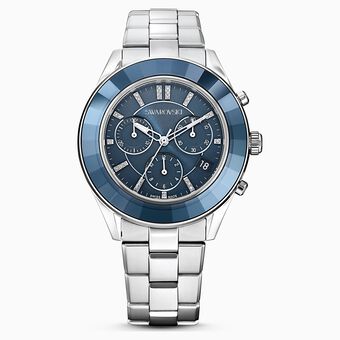 Octea Lux Sport watch, Metal bracelet, Blue, Stainless steel