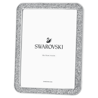 swarovski minera picture frame  small  silver tone