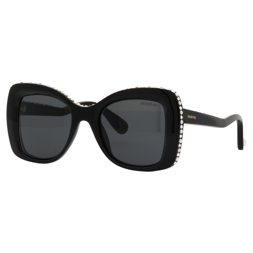 swarovski sunglasses  butterfly shape  sk6062u  black