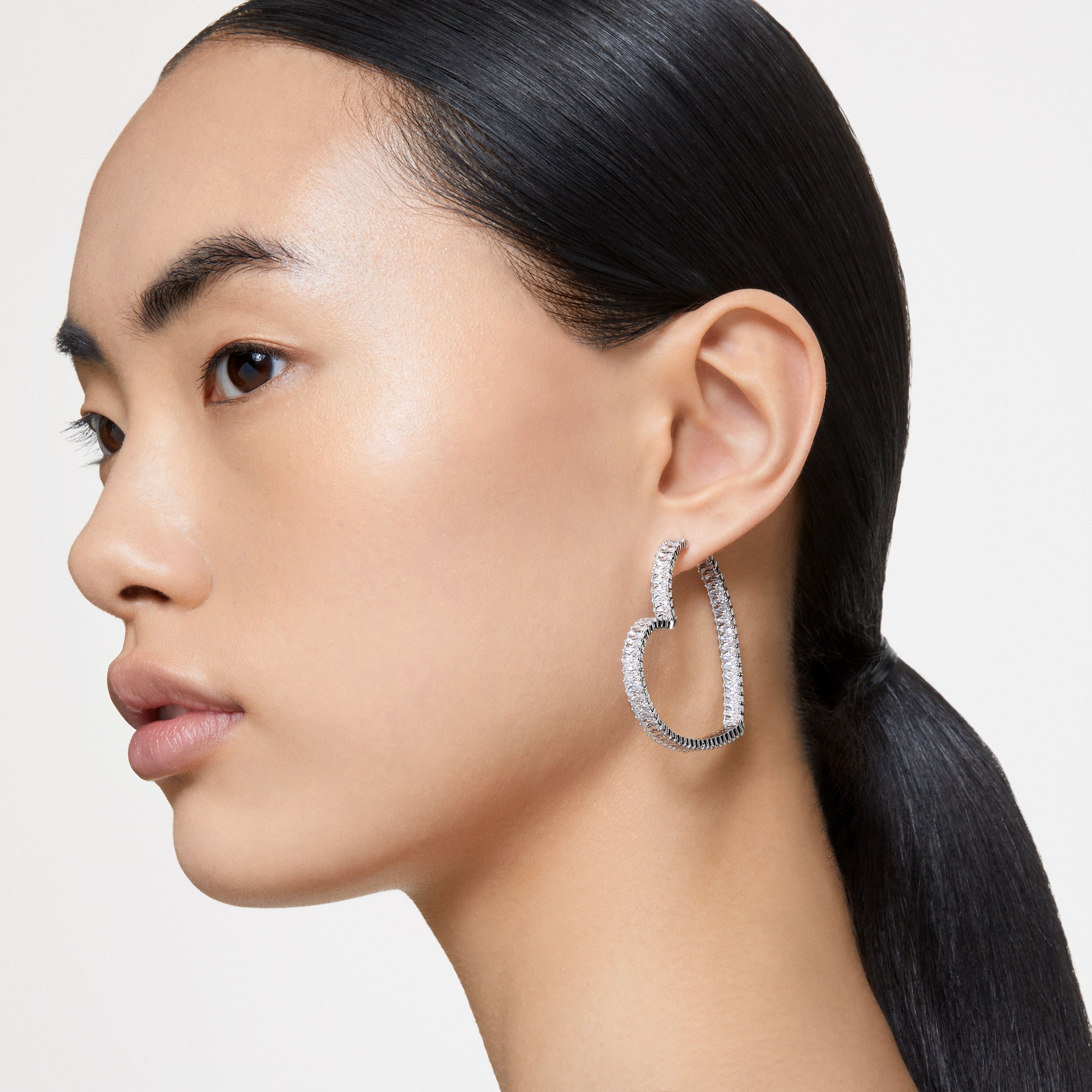 Swarovski diamond hoop sale earrings