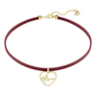 OXO Choker, Red, Gold plating