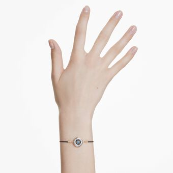 swarovski symbolica bracelet  evil eye  multicolored  gold tone plated