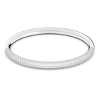 swarovski stone mini bangle white rhodium plated