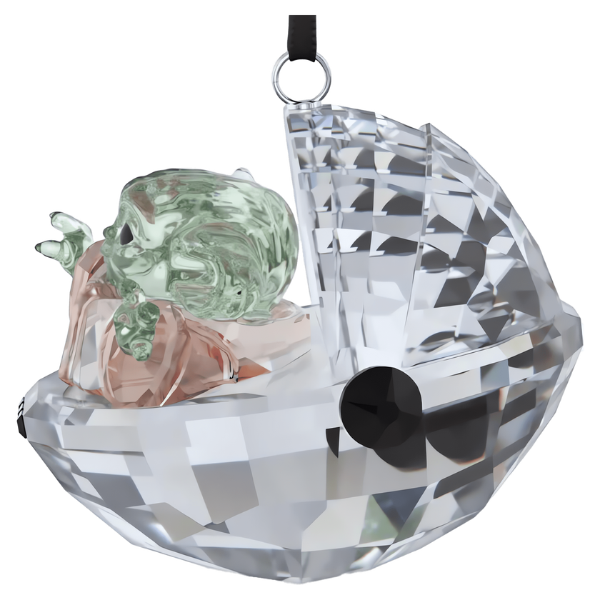 swarovski star wars the mandalorian grogu ornament
