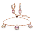 swarovski stilla set mixed cuts multicolored rose gold tone plated