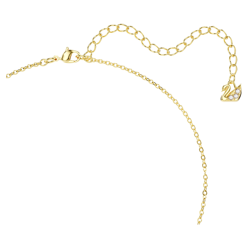 swarovski bella v pendant  round cut  red  gold tone plated
