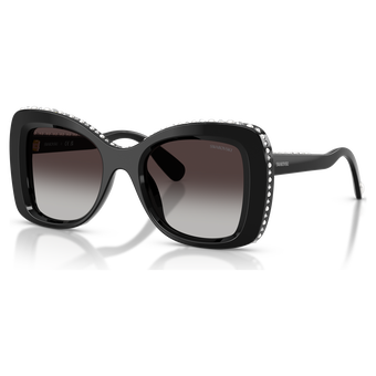 swarovski sunglasses  butterfly shape  sk6062u  black