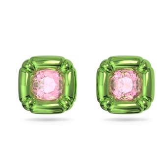 swarovski dulcis stud earrings  green
