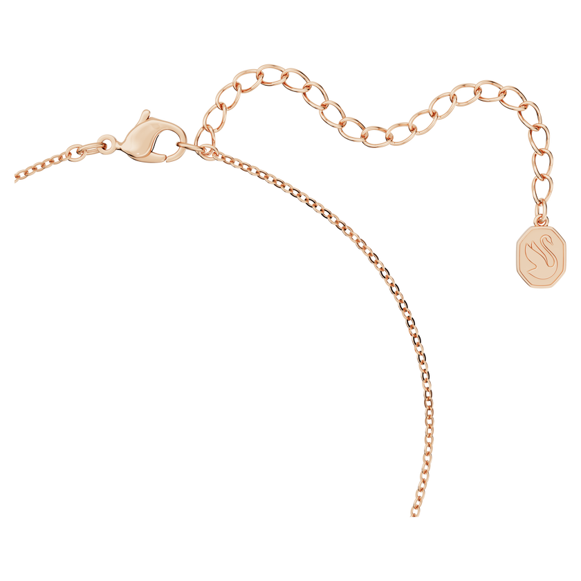 swarovski originally pendant  white  rose gold tone plated