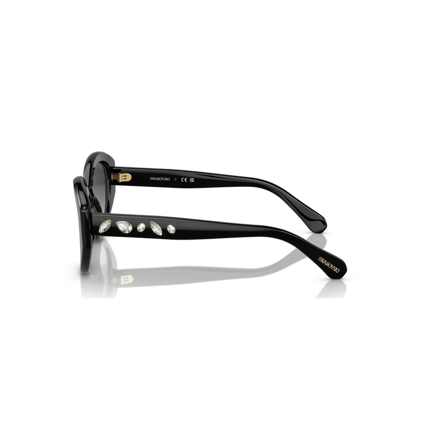 swarovski sunglasses  cat eye shape  sk6005el  black