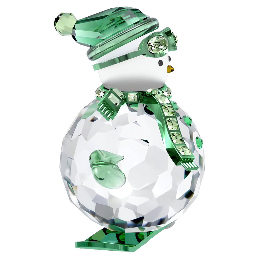 swarovski holiday cheers dulcis snowman  green