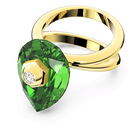 swarovski studiosa ring green gold tone plated