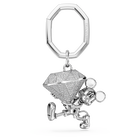 swarovski disney mickey mouse key ring white rhodium plated