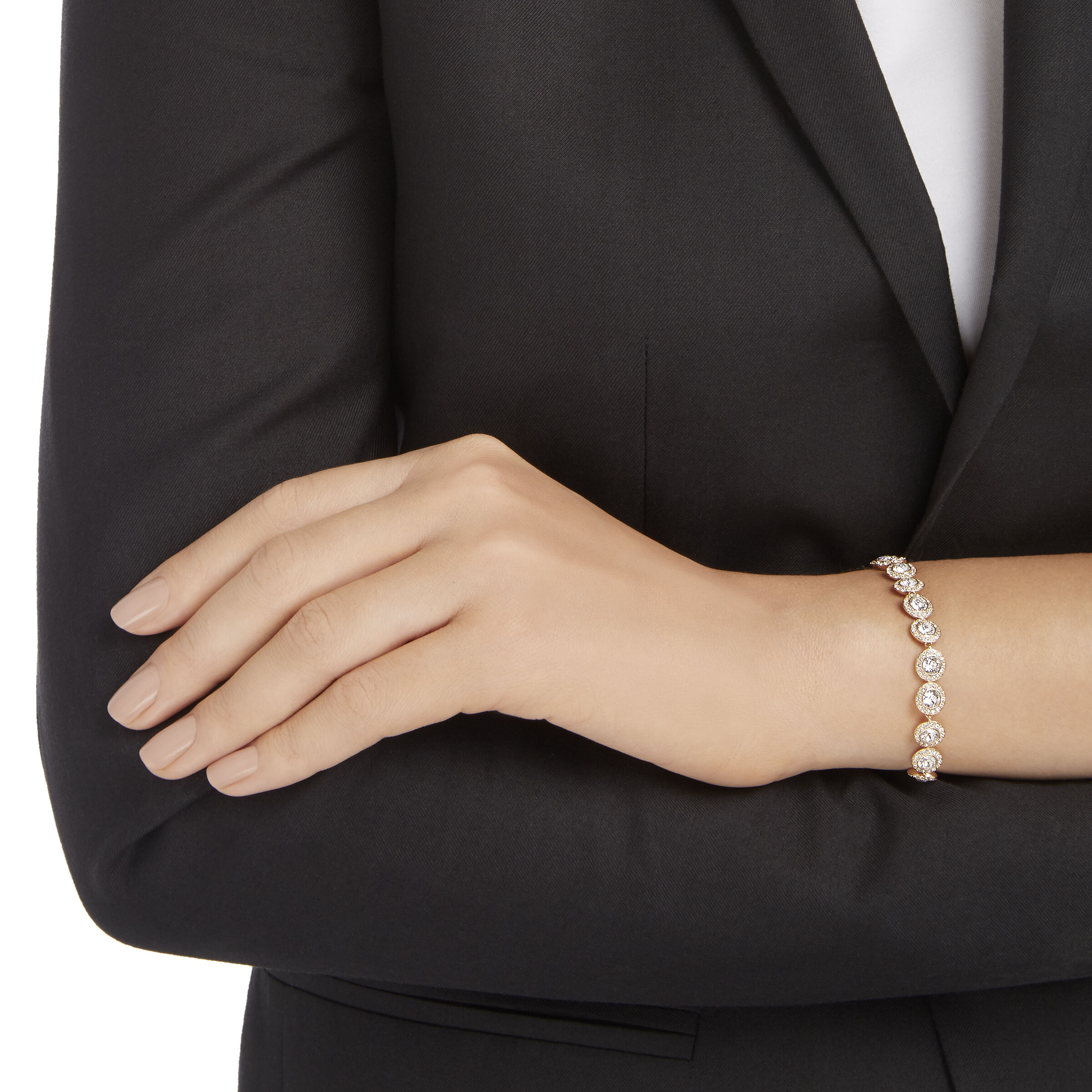 Buy Swarovski Angelic Bracelet White Rose Gold Plated