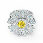 Eternal Flower Ring, Yellow, Mixed metal finish