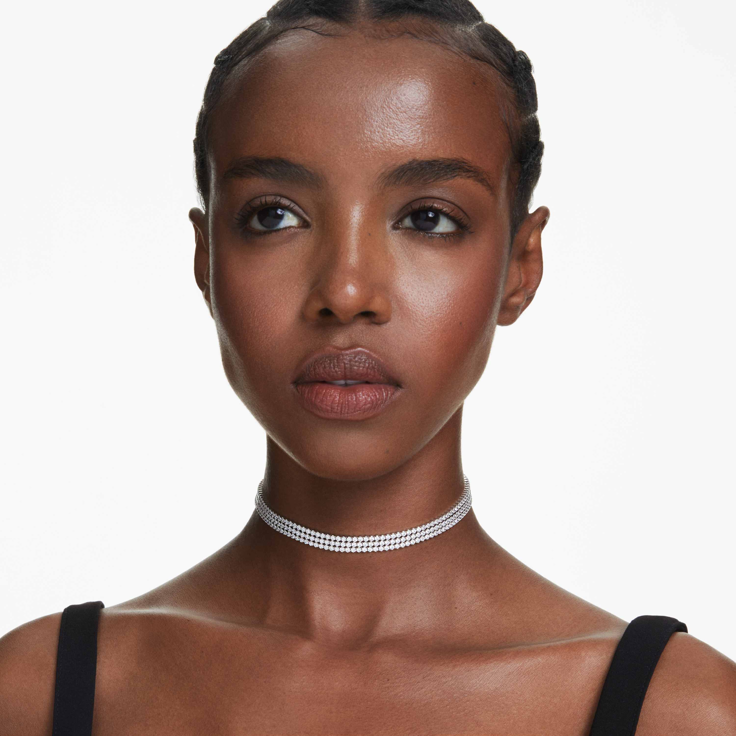 Thin white choker sale