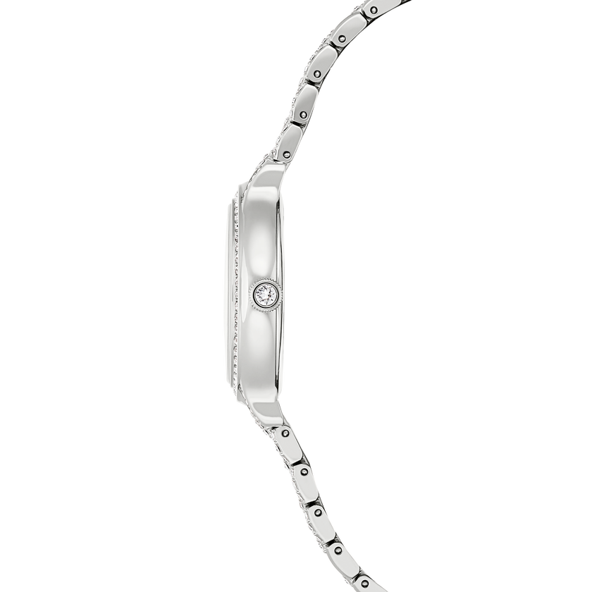 swarovski imber watch  swiss made  metal bracelet  silver tone  stainless steel