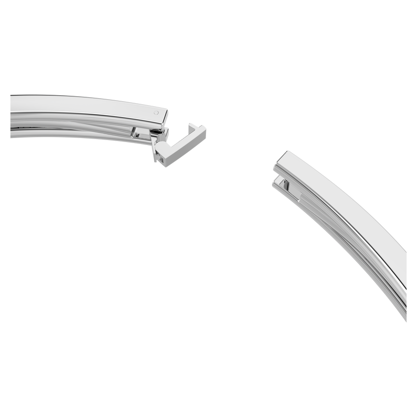 swarovski matrix choker  mixed cuts  white  rhodium plated